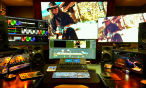 Editing a television series in edit bay 4, a color correction suite at Summitstar Studios in Peoria Arizona